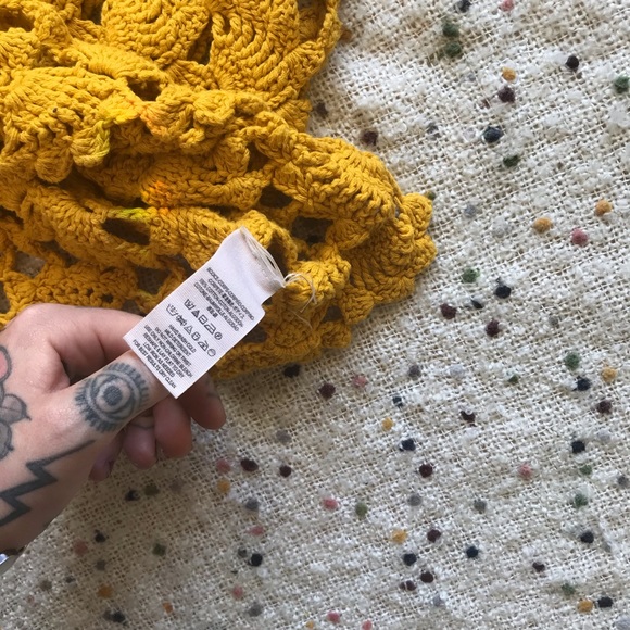 Free People Little Fan Crochet Tunic Sweater - Picture 8 of 14